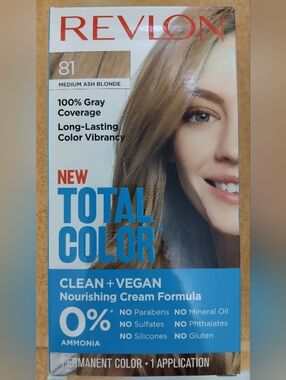Revlon Total Color Hair Dye - Medium Ash Blonde (81) Box New,In Box!